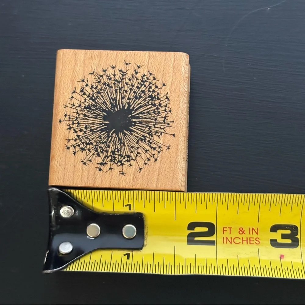Dandelion ~ Pansy ~ Just A Little Note…. Wood Mounted Rubber Stamps Card Making